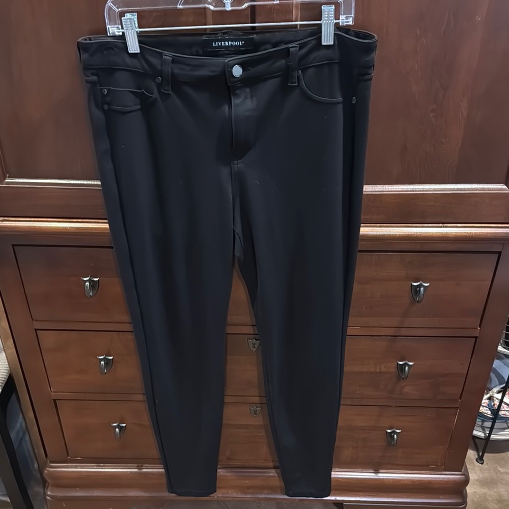 Liverpool Black Skinny Jeans Full-Length Denim